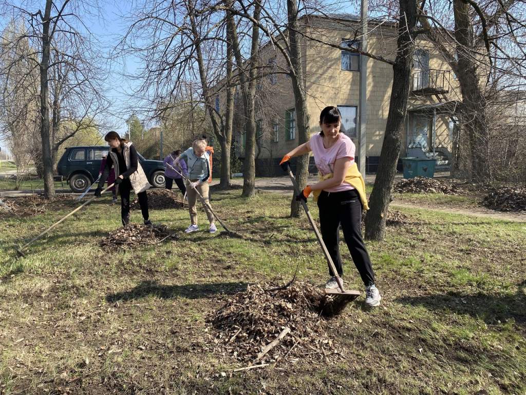 В станице Казанской был проведен субботник